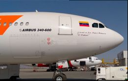 El Airbus de Conviasa voló de vuelta a Caracas directamente desde Bolivia