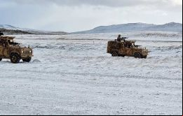 FIDF durante un ejercicio de tiro en el campo (FotoFB)