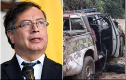 Petro, con un pasado como guerrillero del M-19, dijo que creía que los grupos de las FARC eran los culpables del atentado