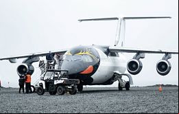 El 146-200 de British Aerospace de DAP es el principal de las operaciones de la empresa en la región
