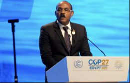 Browne habló en nombre de la AOSIS, un grupo de países que representan muy poco de las emisiones de gases del mundo