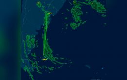 El avión permaneció menos de una hora en Mount Pleasant