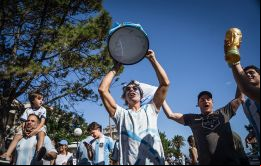El éxodo se hizo notar el día que Argentina ganó el Mundial. Foto: Sebastián Astorga