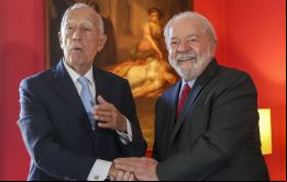 La posición de Portugal es diferente, dijo el Presidente Rebelo de Sousa a Lula. Foto: AFP