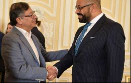 Petro y Cleverly también conversaron sobre temas claves de la región e internacionales