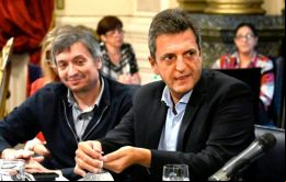El ministro de Economía Massa y el diputado Máximo Kirchner viajan a bordo del avión ARG-01