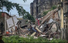 Los derrumbes de edificios son habituales en los barrios pobres de Brasil, donde proliferan las construcciones ilegales