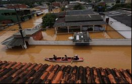 Un ciclón extratropical en el oeste de Rio Grande do Sul había sido pronosticado