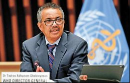 “Por favor, no espere a recibir una dosis adicional si se la recomiendan”, subrayó Tedros 