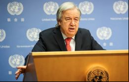 Todo lo que dice se basa en información que tenemos y que confiamos en poder utilizar, explicó un portavoz de Guterres