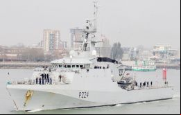El Reino Unido envió al HMS Trent en apoyo de su antigua colonia para una serie de compromisos rutinarios en la región