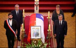 Los gestos de Boric fueron destacados por la viuda y los hijos de Piñera