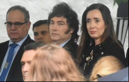 Milei no pronunció ningún discurso durante el acto