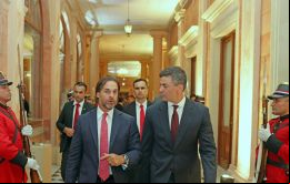 Los líderes conservadores Peña y Lacalle Pou compartieron una serie de actividades en Asunción