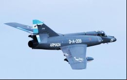 El Super Etendard, de fabricación sa, puede alcanzar una velocidad de Mach 1,3