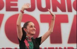 Sheinbaum sucederá a su compañero del MoReNa AMLO el 1 de octubre para un periodo de 6 años